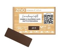 Zao Yeux Eyeshadow-PrimerRecharge d'ombres à paupières mates 203 Dark Brown 1,3 g