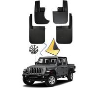ZaoFenZ 4 PCS Voiture Bavettes pour Jeep Gladiator 2019-2022, Pas Besoin de Percer des Trous Pièces Bavettes Anti-éclaboussures Garde-Boue De Voiture