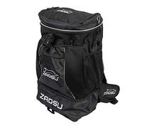 ZAOSU Sac à dos de triathlon et de natation - Sac de transport - 45 litres avec compartiment humide pour maillots de bain après la compétition ou l'entraînement, Noir