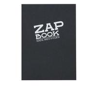 Zap Book carnet collé 160F A6 80g - Noir