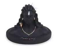 Zap Impex Adiyogi Statue Shiva Idol pour tableau de bord | Idole Mahadev pour la décoration de la maison, statue Adiyogi Temple Puja Adiyogi