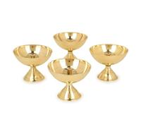 Zap Impex Akhand Deep Diya Lampe à huile traditionnelle en laiton fabriquée à la main (4)