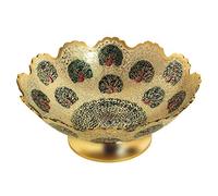 Zap Impex ® Bol à fruits secs décoratif en laiton - Taille 17,8 cm - Beau motif paon - Cadeau de cuisine