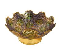 Zap Impex® Bol à fruits secs décoratif en laiton - Taille 17,8 cm - Superbe motif paon - Ustensiles de cuisine