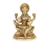 Zap Impex Lakshmi Idol Laxmi déesse Lakshmi - Statue de bénédiction pour le temple Puja à la maison