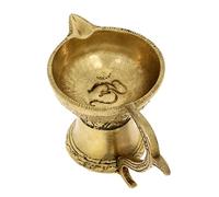 Zap Impex® Lampe à huile en laiton, faite à la main, simple Diya avec poignée, 12,7 cm