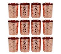 Zap Impex Lot de 12 verres martelés en cuivre pur pour Moscow Mule