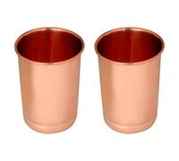 Zap Impex Lot de 2 verres en cuivre pur cuivre ayurvédique