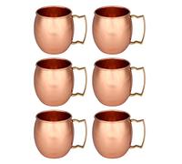 Zap Impex ® Lot de 6 tasses Moscow Mule en cuivre pur fait à la main