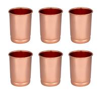 Zap Impex Lot de 6 verres en cuivre pur