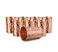 Zap Impex Lot de 8 verres en cuivre pur martelé Moscow Mule