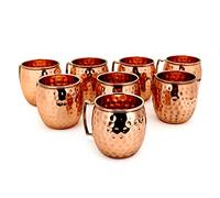 Zap Impex Moscow Mule Tasse en Cuivre - Lot de 8 - Gobelets 100 % faits à la main - Verre à cocktail en cuivre de haute qualité de 400 ml