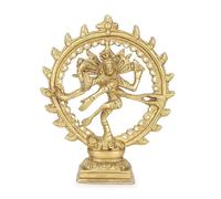 Zap Impex ® Natraj Brass Figure 17cm Natraj Statue of The Dance Shiva Hinduism Indian Goddess
