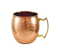 Zap Impex Tasse Moscow Mule en cuivre pur, sans revêtement, en cuivre martelé, idéale pour divertir toute boisson fraîche éblouissante et un bar ou à la maison, excellent cadeau pour un bar
