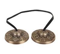 Zap Impex Tingsha Cloche de méditation tibétaine 2.1 8 symboles porte-bonheur en relief