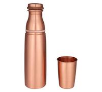 Zap Impex Travellers Gourde en cuivre pur avec joint en verre