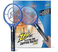 ZAP iT! Tapette à mouches électrique et piège à moustiques - Raquette électrique haute résistance 4 000 V - Tue-mouches rechargeable par USB