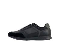 Zapatillas bajas Avery - GEOX - Homme - Cuir - Lacets - Noir/Bleu 42