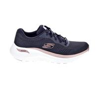 Skechers Chaussures Femme Arch Fit 2.0 Glow The Distance – mesh noir, détails rose gold – 37