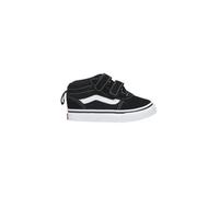 Vans Mixte Enfant Ward Mid V Basket, Suede Canvas Noir Blanc, 24 EU