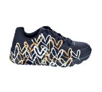 Zapatillas Skechers Uno Lite - Fille - Lacets - Noir/Blanc 32