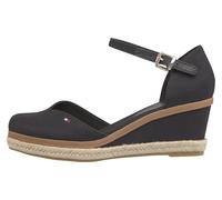 Tommy Hilfiger Chaussures Femme Semelles Compensées Espadrilles Talon Compensé, Noir (Black), 40 EU