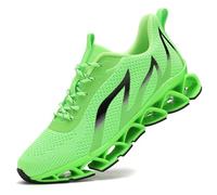 Zapatos Chaussures de course en maille pour homme, Vert fluo 1, 42.5 EU