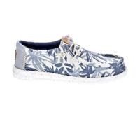 HEYDUDE Mocassins en Jute Wally Palm pour Homme, Aigrette/Bleu Nuage, 42 EU