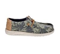 HEYDUDE Baskets pour hommes Wally Palm Jute Mocassin semelles confort Burnt Olive/Ginger Brown 45