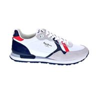 Zapatos Pepe Jeans Zapatos - PEPE JEANS - Brit Road - Blanc - Lacets - Plat 43
