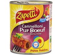 Zapetti Cannelloni Pur Boeuf sauce napolitaine 800 g net - Lot de 4