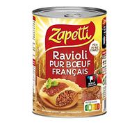 Zapetti - Ravioli Pur Boeuf Français 400G - Lot De 4 - Prix Du Lot - Livraison Rapide En France Métropolitaine Sous 3 Jours Ouverts