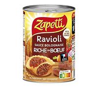 ZAPETTI - Ravioli Sauce Bolognaise Riche En Boeuf 400G - Lot De 4 - livraison offerte