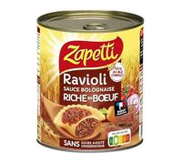 ZAPETTI - Ravioli Sauce Bolognaise Riche En Boeuf 800G - ( Lot De 3 )