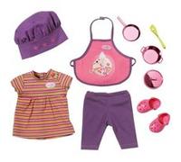 Zapf - baby born coffret cuisinier - tablier et toc + accesoires habit poupee 43 cm multicolore G
