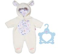 BABY Born Tenue Peluche Mouton I Combinaison avec Capuche & Oreilles Mouton I vêtements poupée Doux et câlin I Facile à Habiller I Jeu de rôle I pour poupée 43 cm