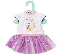 Zapf Creation 870563 Dolly Moda T-Shirt Licorne Blanc/Violet 36 cm