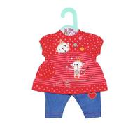 ZAPF CREATION 870693 DOLLY MODA SUSPENSION AVEC PANTALON ROUGE BLEU 36