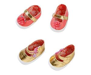 Zapf Creation Baby Annabell Chaussures 43 cm - pour Les Tout-Petits de 3 Ans et Plus - Parfait pour Les Enfants - Contient 1 Paire de Chaussures et 2 Modèles 515 703106