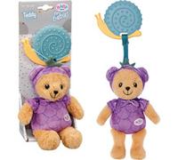 BABY born Teddy Ours Baby Born for Babies Bleu 18 cm, anneau de dentition, papier crépitant, lavable