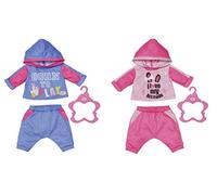 Zapf Creation Baby Born Jogging Suits Lot de 2 43 cm - pour Les Tout-Petits de 3 Ans et Plus - Facile pour Les Petites Mains - Couleurs Assorties (Unité Unique)