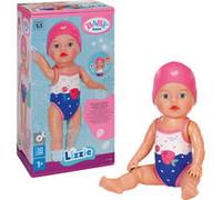 BABY born Lizzie nageuse 30 cm, poupée de Bain, Fonctionne sans Piles, adaptée à l’Eau dès 1 an