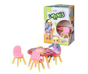 Zapf Creation Baby Born Minis Set Anniversaire avec Mini-Figurine Lea | Table d'anniversaire, chaises, mini-figurine Lea, jouet à collectionner
