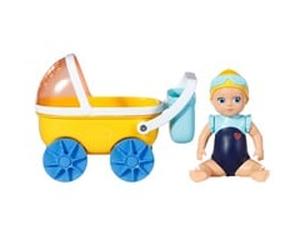 ZAPF Creation BABY born Splish Splash Pram with Emma, Figurine