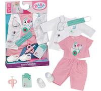 BABY born Tenue Docteur 43 cm, Compatible Click & Play | Blouse de médecin, t-shirt, pantalon, masque, accessoires de médecin, compatible Click & Play