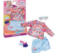BABY born Tenue vélo pour poupée avec short, t-shirt, lunettes et gants 43 cm