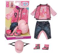Baby Born Tenue d'équitation avec Pantalon, t-Shirt, Bottes et Casque pour poupées de 43 cm