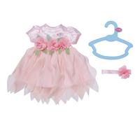 BABY born Tenue poupée Fée des Fleurs – Robe rose, décoration florale et bandeau – 43 cm