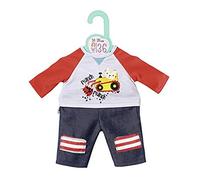 Zapf Creation - Dolly Moda Hose et Sweatshirt 36 cm Poupée, 870587, Rouge/Gris/Bleu