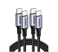 Zapix Lot De 2 Câble Usb C Pd 100W 5A 20V Charge Rapide (2M) | Type C Nylon Tressé, Compatible Avec Macbook Ipad Iphone 17 Pro Max A